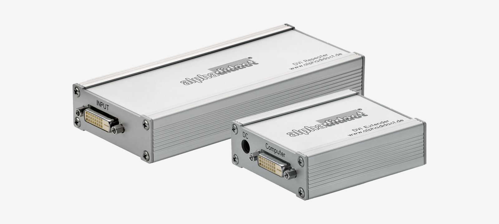 Digitaler Extender und Repeater von EBS Euchner für hochqualitative Signalübertragungen. Darstellung auf hellem Hintergrund.