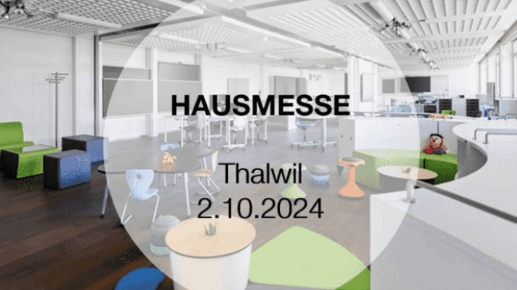 Logo der Hunziker Hausmesse 2024 in Thalwil für die Messe-Seite von EBS.